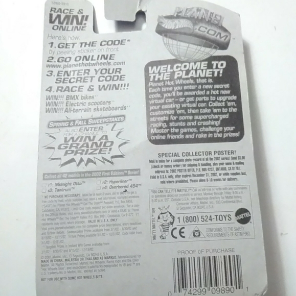 Hot Wheels 2002 Collector #014 Hyperliner Die-Cast - Picture 2 of 2